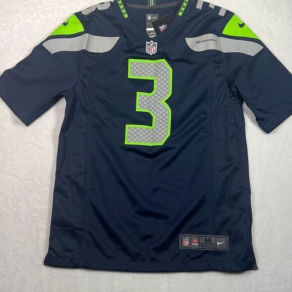Russell Wilson Nike NFL Seattle Seahawks on the field jersey NWT Men Medium - Picture 6 of 8